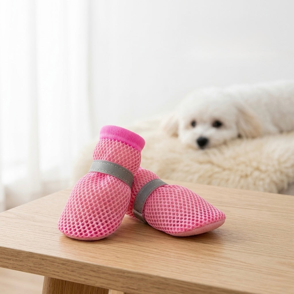 Ultra-breathable mesh pet shoes