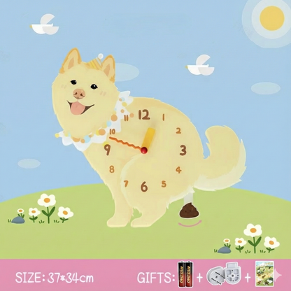 Relógio de parede Popping Puppy