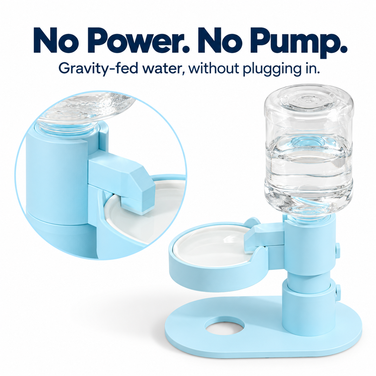Self-Refilling Pet Water Dispenser – New Design