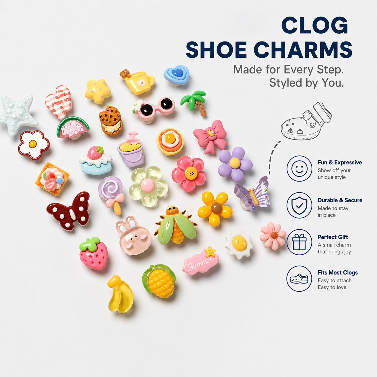 Dog Clogs with Charms