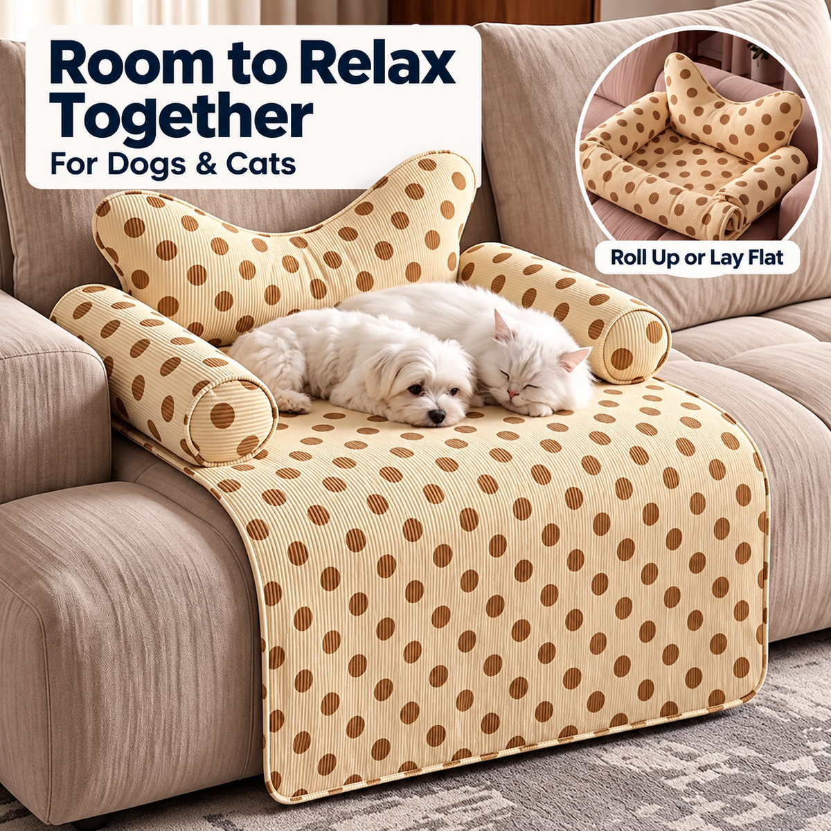 Fold-Up Pet Sofa Bed