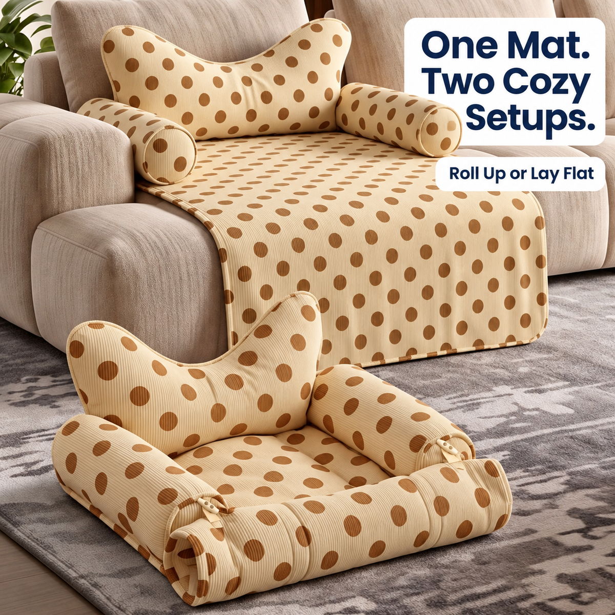 Fold-Up Pet Sofa Bed