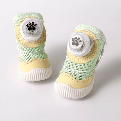 Dog Shoes with Rotating Buckle & Lights