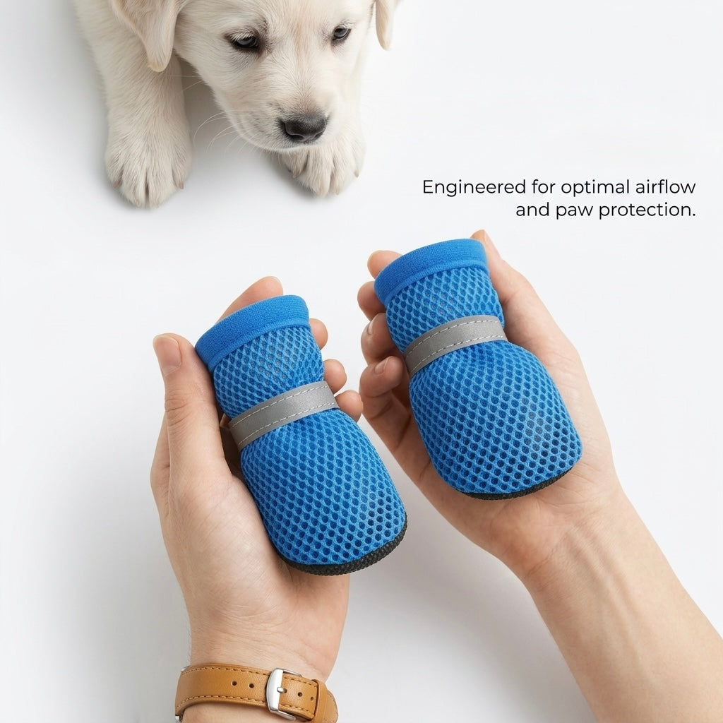 Ultra-breathable mesh pet shoes