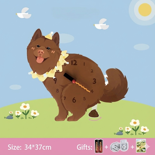 Relógio de parede Popping Puppy