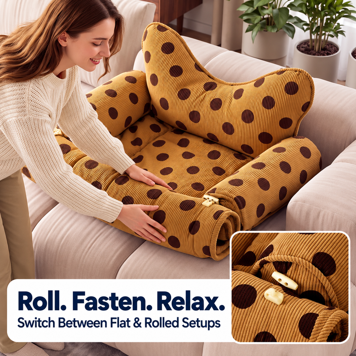 Fold-Up Pet Sofa Bed