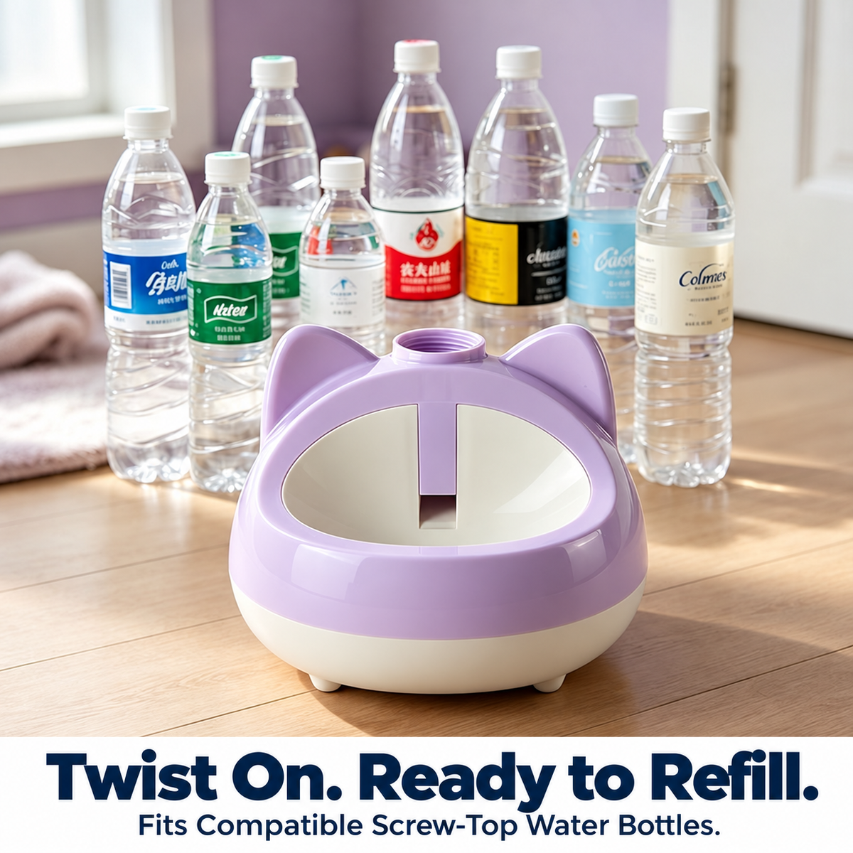 PetsLoveStory® Self-Refilling Pet Water Bowl