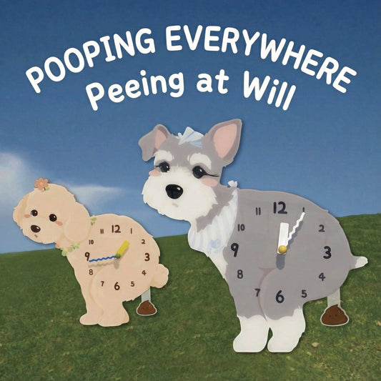 Relógio de parede Popping Puppy