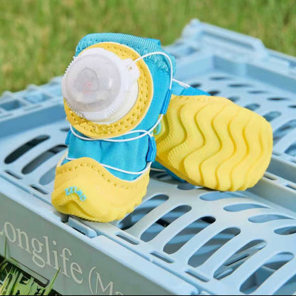 New lighting Dog winter Shoe ( 2 Pairs  ) for Front & Back Legs