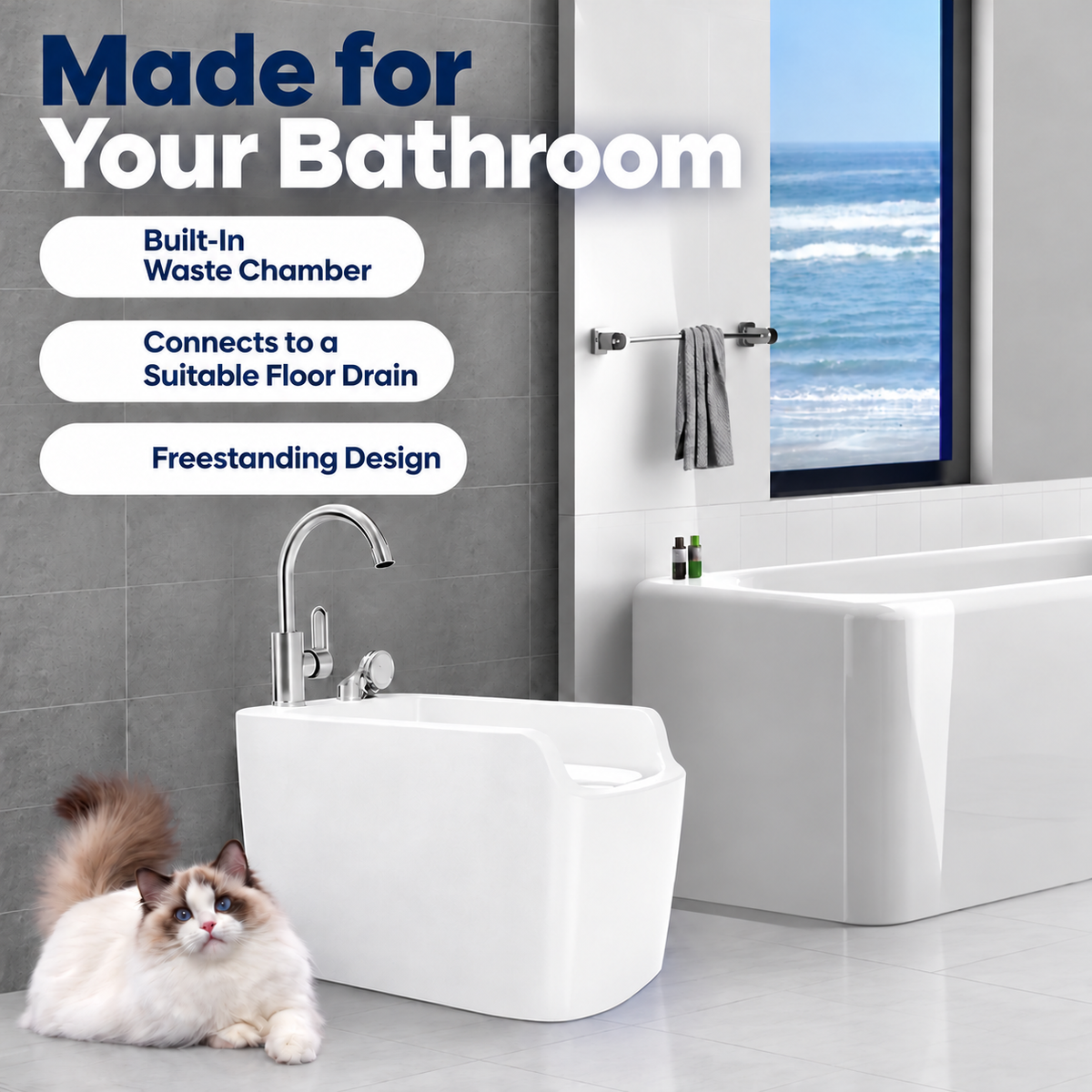 Self-Flushing Cat Toilet