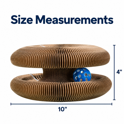 Magic Ball Track Scratcher™ – Foldable Play Ring for Cats & Small Dogs