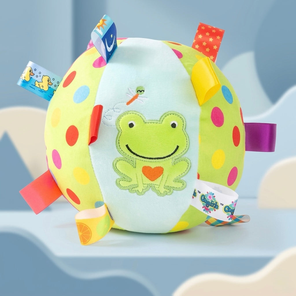 Colorful Squeaky Plush Dog Training Ball