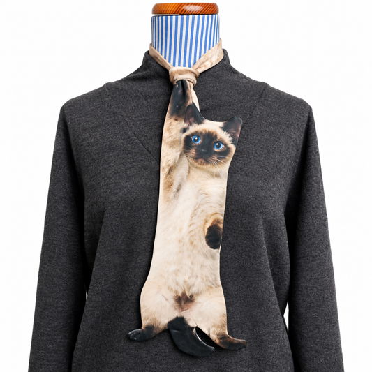 Custom Pet Tie – Your Cat, Printed on a Wearable Keepsake