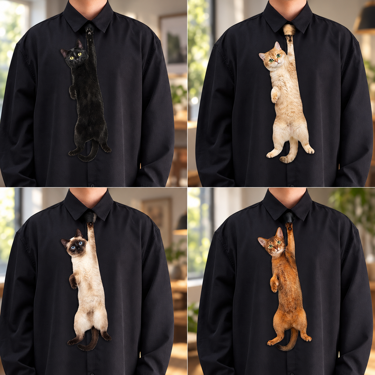 Custom Pet Tie – Your Cat, Printed on a Wearable Keepsake