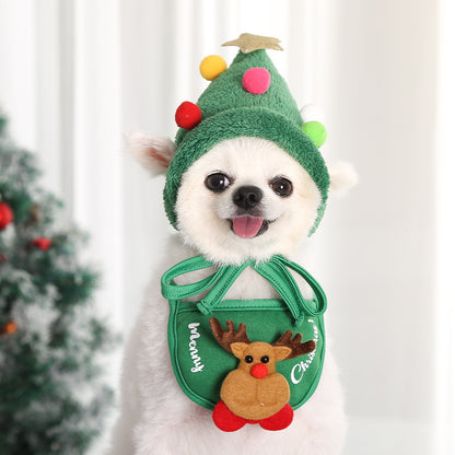 Pet Christmas Hat + Scarf - PetsLoveStory®