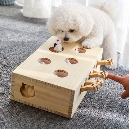 Wooden Whack-a-Mole Pet Game