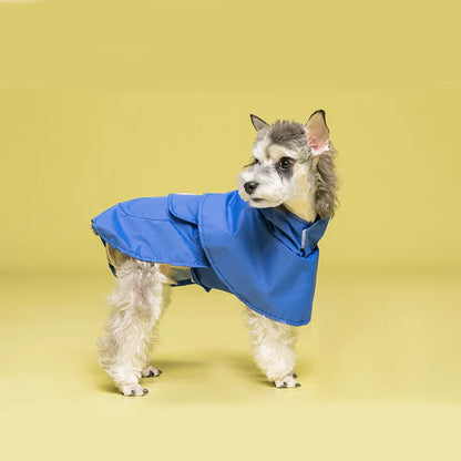 Pets Dog Clothes Hooded Pet Raincoats Strip Dogs Rain Coat