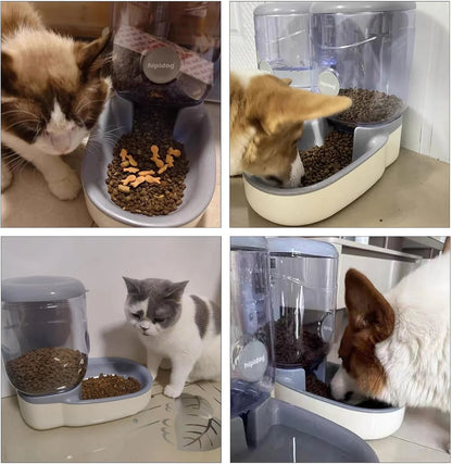 Automatic Pet Feeder 4L Gravity Dog Food Dispenser Large Capacity