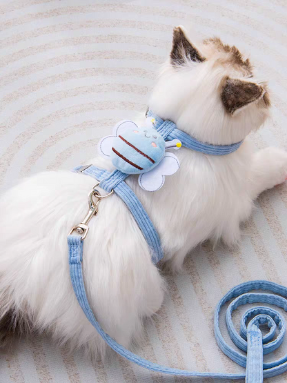 Bee Shape Cat Harness Traction Rope