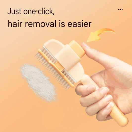 One-click self-cleaning and efficient hair removal