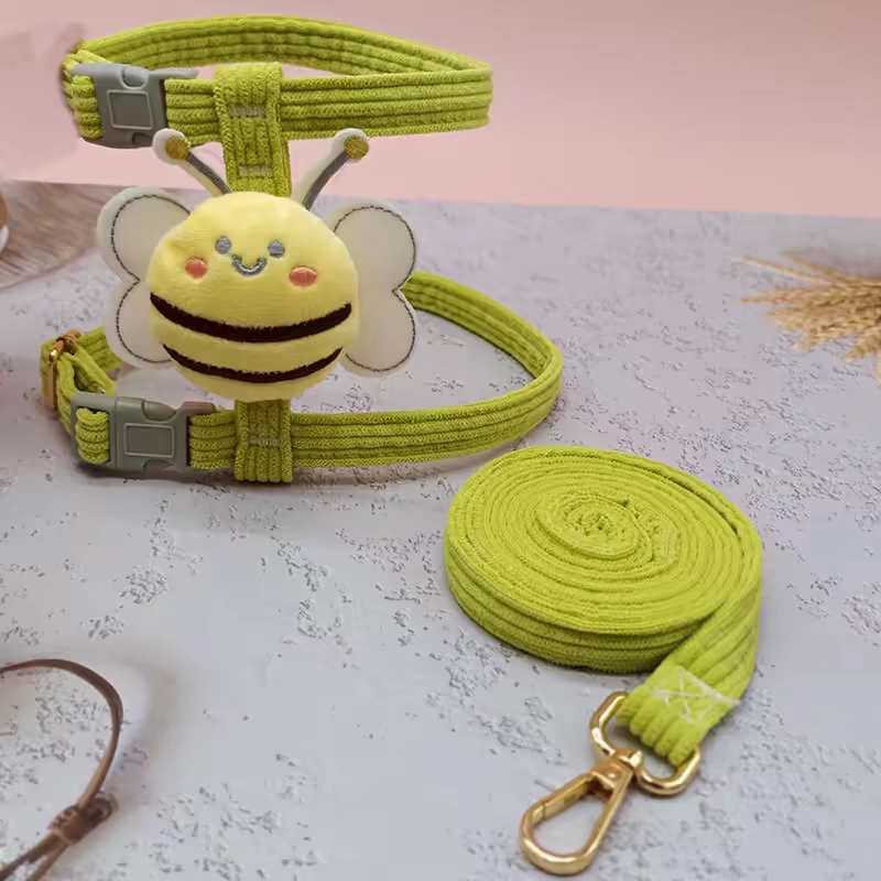 Bee Shape Cat Harness Traction Rope