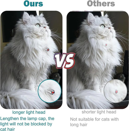 Automatic Cat Toys with LED Light,Upgraded Lengthened Light Head