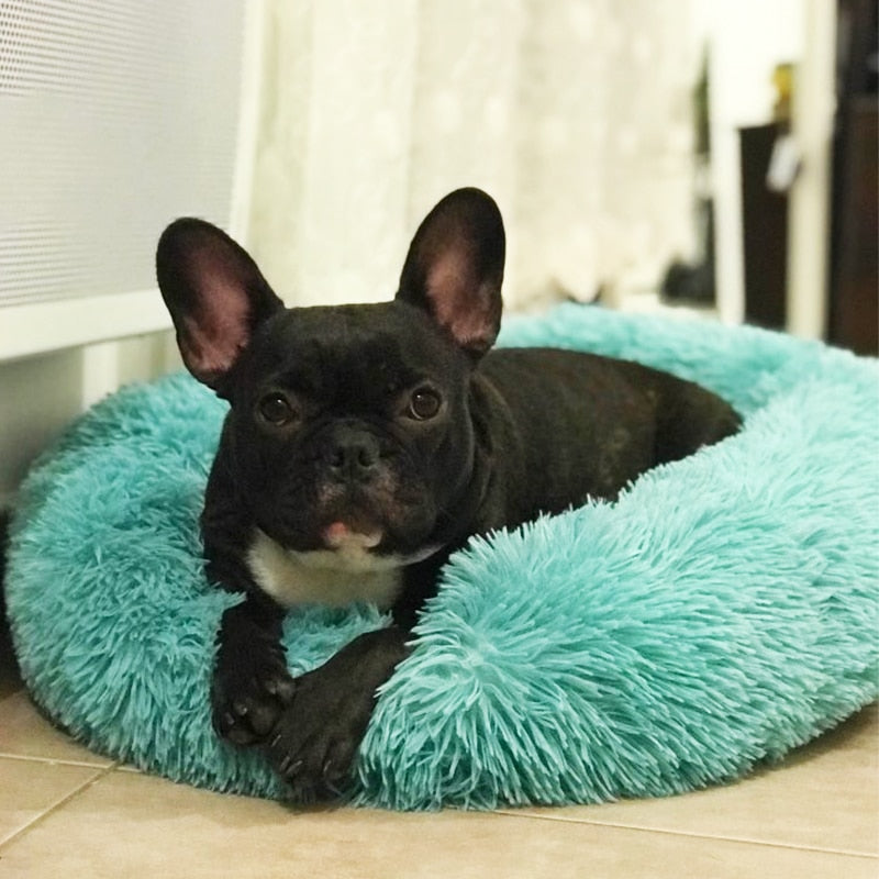 Doghouse plush round pets keep warm in autumn and winter