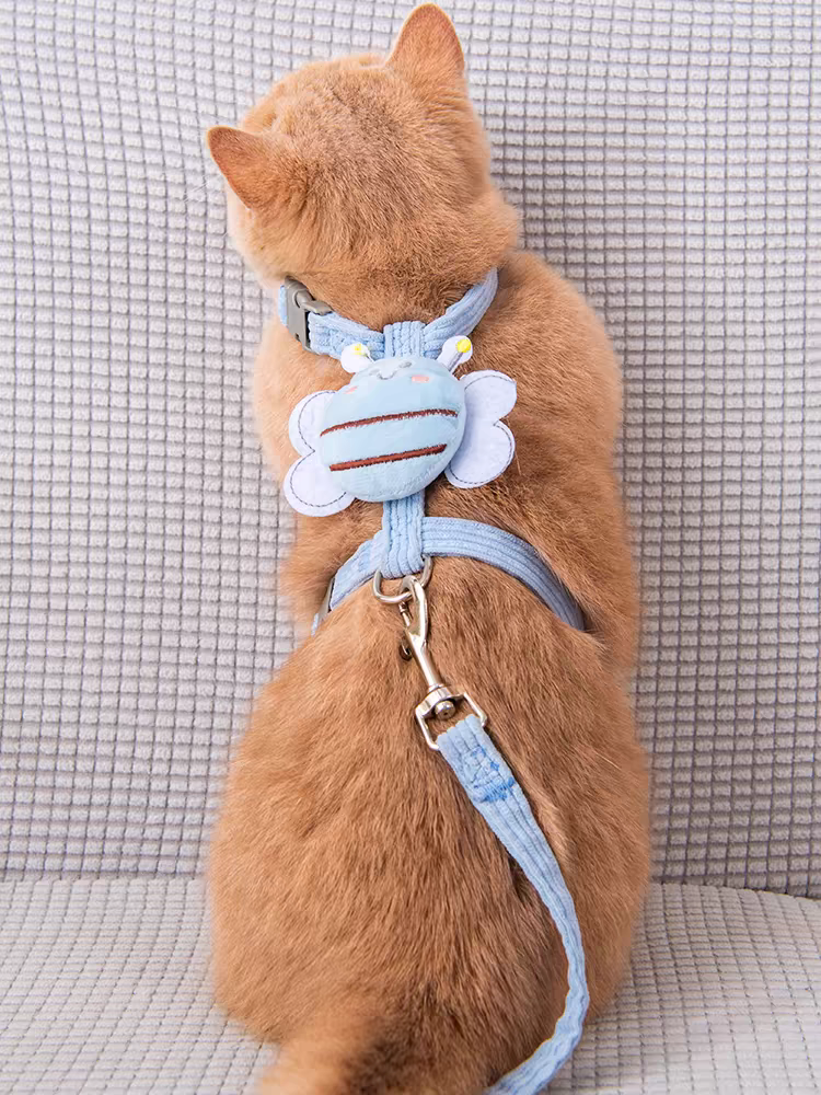 Bee Shape Cat Harness Traction Rope