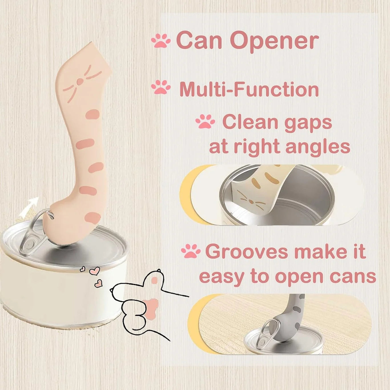 Pet Food Can Lid& Can Opener,Cat Food Spoon for Wet Food