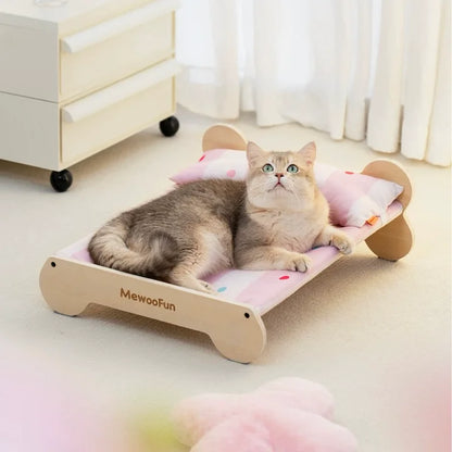 Cat luxury Wooden Bed