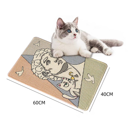 wall decoration painting pet cat claw scratching board