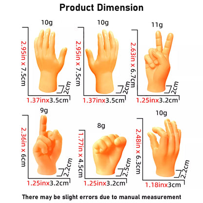 Grappige vingerhanden voor huisdieren en mensen