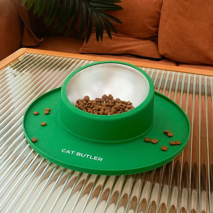 Anti-Rollover Cat Bowl